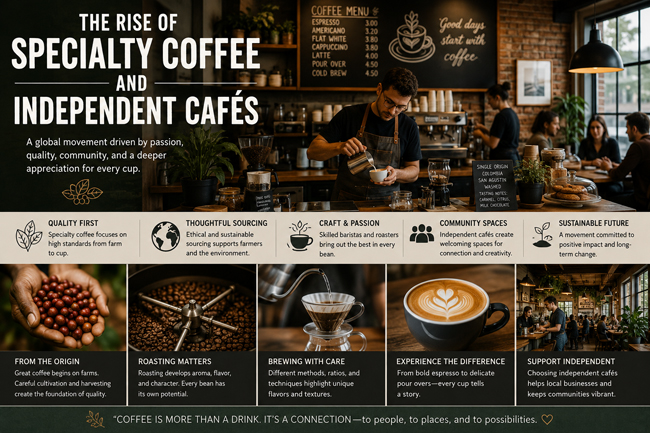 The Rise of Specialty Coffee and Independent Cafés