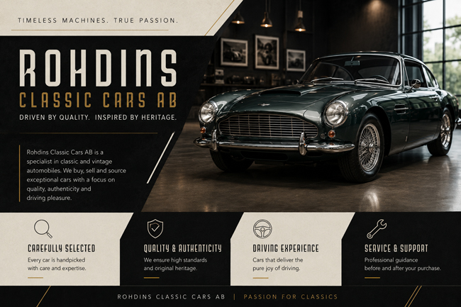 Rohdins Classic Cars AB: A Timeless Journey Through Automotive History