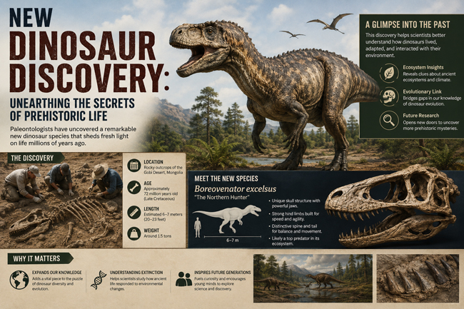 New Dinosaur Discovery: Unearthing the Secrets of Prehistoric Life