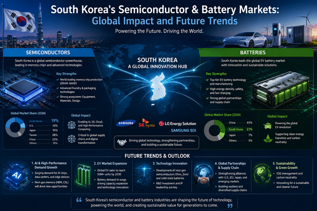 South Korea's Semiconductor & Battery Markets: Global Impact and Future Trends