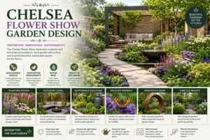 chelsea flower show garden design, garden design ideas, landscape architecture, sustainable gardening, urban garden design, biodiversity gardens, modern landscape design, flower show gardens, eco friendly landscaping, outdoor living spaces