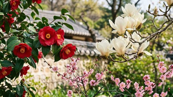 Growing Camellias, Magnolias, and Japanese Apricot Blossoms
