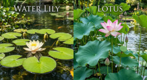 Water Lily vs Lotus